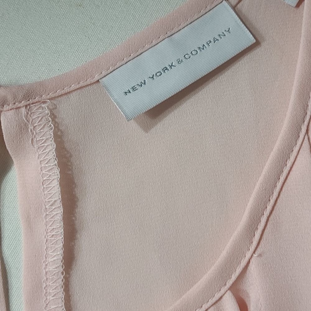 New York & Company Pink Blouse - Picture 2 of 4